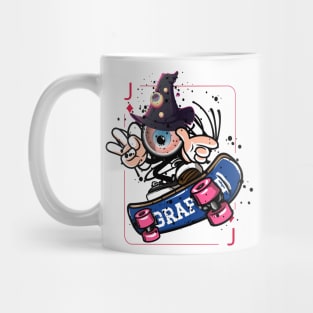 Playing card Witch Jack Graffiti Street Art Mug